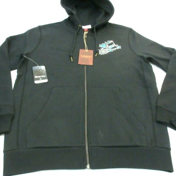 COPY - Mitchell & Ness Men's San Antonio Spurs Full Zipper Hoodie Sweatshirt Bl… - Picture 2 of 5